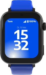 Buzzy GO GPS Horloge voor Kinderen - Smartwatch 4G - GPS Tracker voor kind - Zie locatie van je kind - Videobellen - Berichten Sturen - Stappenteller - incl. simkaart - Blauw