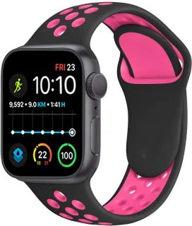 Royal Supplies RF-93 - Smartwatch - Smartwatch Dames - Smartwatch Heren- Screenprotector-Roos/zwart