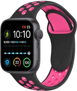 Royal Supplies RF-93 - Smartwatch - Smartwatch Dames - Smartwatch Heren- Screenprotector-Roos/zwart