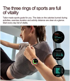 Knobbout 1.6” Elegant Design Smartwatch met Bluetooth Bellen – AI Spraakassistent - Muziekbediening - Vrouwelijke Gezondheidszorg - Sporttracking- Multifuntioneel Horloge - Gouden staal + silicone band