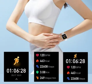 Smartwatch voor Dames Fashion - Staal Bandje - Hartslagmeter - Stappenteller - Slaapmonitor - Multisport - Compatibel met Android en iOS - Waterproof - Goud en Zilver Kleurig