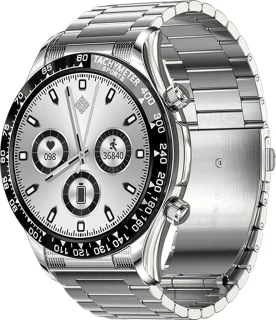 Darenci Smartwatch Superior Pro - Smartwatch heren - Activity Tracker - Touchscreen - Bluetooth bellen - Bluetooth muziek - Stalen band - Heren - Horloge - Stappenteller - Bloeddrukmeter - Verbrande calorieën - Zuurstofmeter - Waterdicht - Zilver