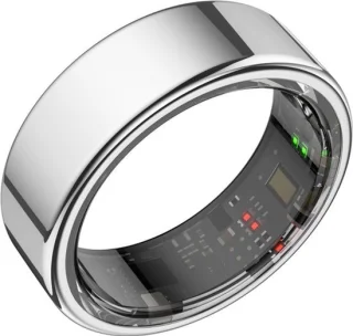Focus® S1 Smart Ring - Zilver - Maat 12 - Hartslag - Menstruatiecyclus - Slaap Monitor - Slimme Ring - Sport Prestatie - Stappenteller -IP68 Waterdicht - O2 Meting - Dames - Heren - Wearables - Oplaad Case - beschermring