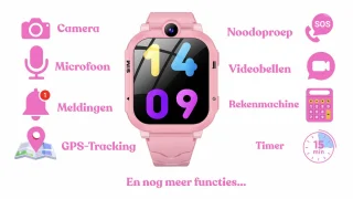 4G Kids Smart Watch - SOS Noodoproep - GPS Horloge - Inclusief Camera - IP67 Waterdicht - APP Bediening - Lange Batterijduur