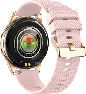 Evy24 Smartwatch Amoled Pro 2 - Horloge Dames - RVS en Siliconen Bandje - Hartslagmeter - Stappenteller - Multisport - BT Bellen - Rosé