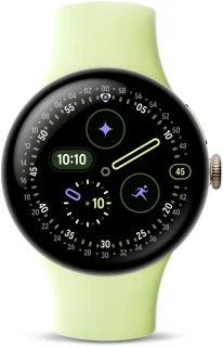 Google Pixel Watch 4 - Smartwatch - 41mm - WiFi - Gold/Lemongrass