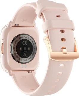Evy24 Smartwatch Pro - Smartwatch Dames en Heren - 38mm - Horloge met Belfunctie - AMOLED Full HD - RVS en Siliconenband - Bloeddrukmeter - Stappenteller - Android en iOS - Rosé