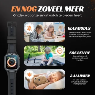 4G GPS Smartwatch Kinderen inclusief Simkaart