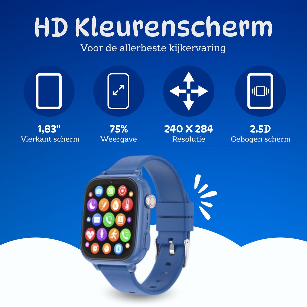 4G GPS Smartwatch voor Kinderen met Simkaart