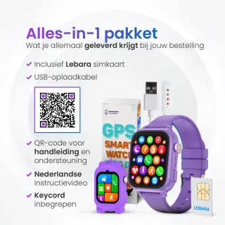 4G Kinder Smartwatch GPS Horloge Met Simkaart