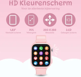4G Smartwatch Kind GPS Horloge Inclusief Simkaart