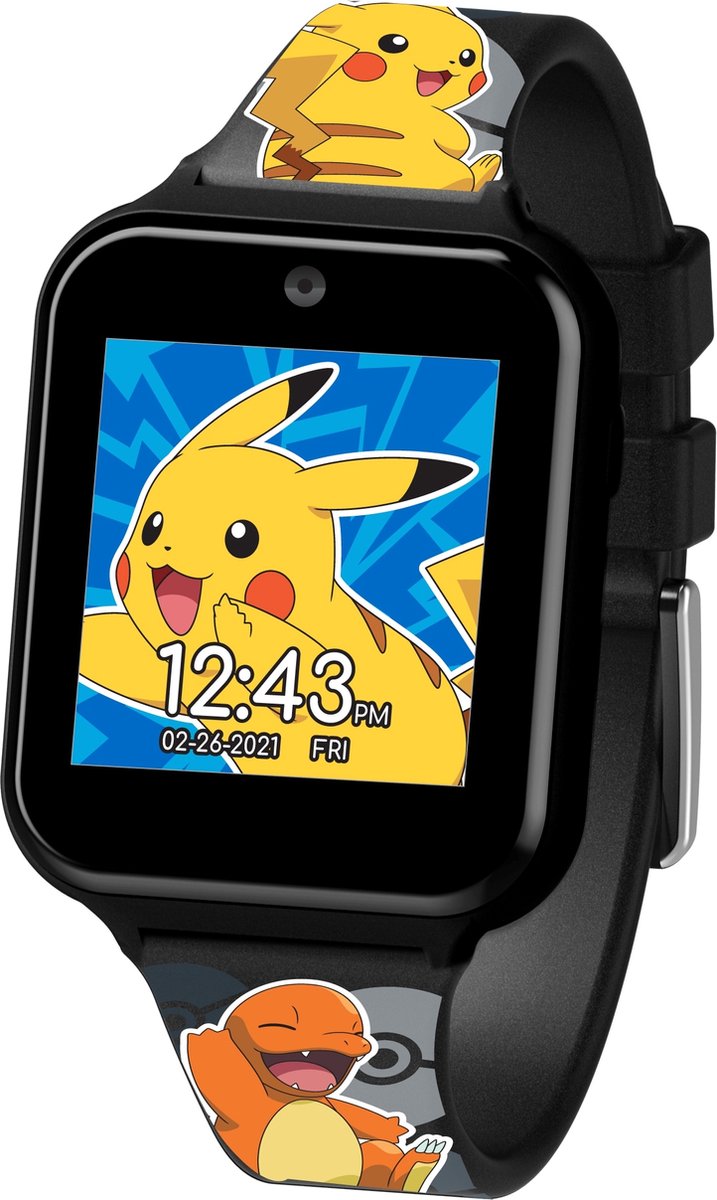 De Accutime Pokémon Smartwatch Kinderen Zwart in één oogopslag
