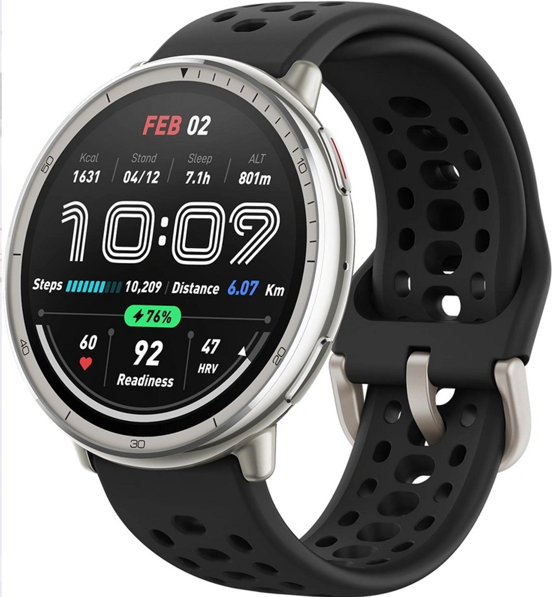 Wat vinden we goed aan de Amazfit Active 2 Round 44 mm Zwart Smartwatch