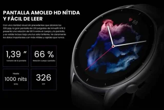 Amazfit GTR 3 Smartwatch 46 mm Zwart
