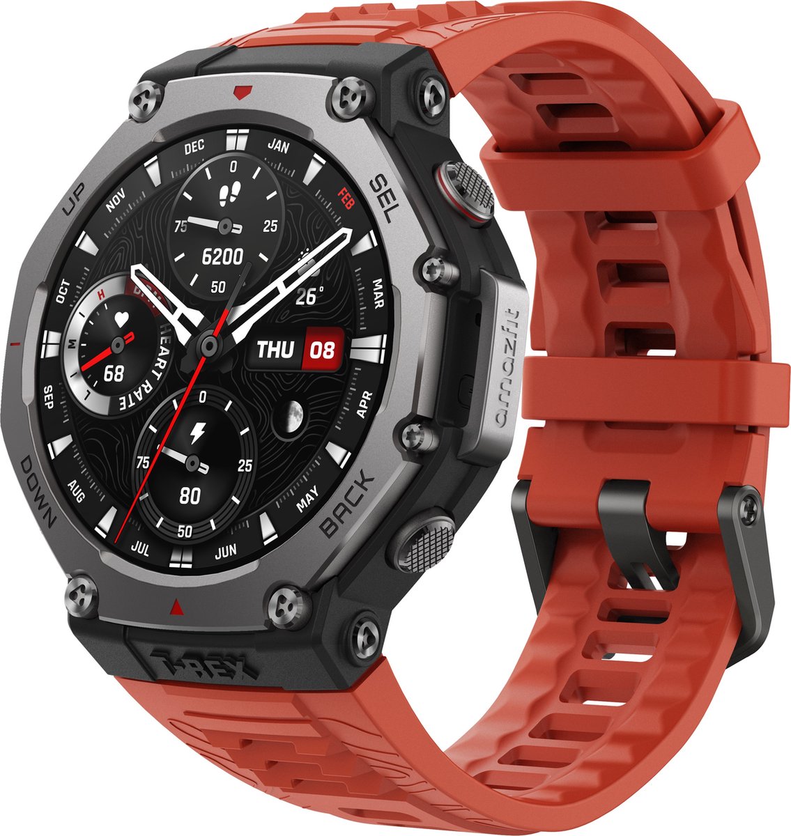 Amazfit T-Rex 3 Smartwatch 48mm Rood