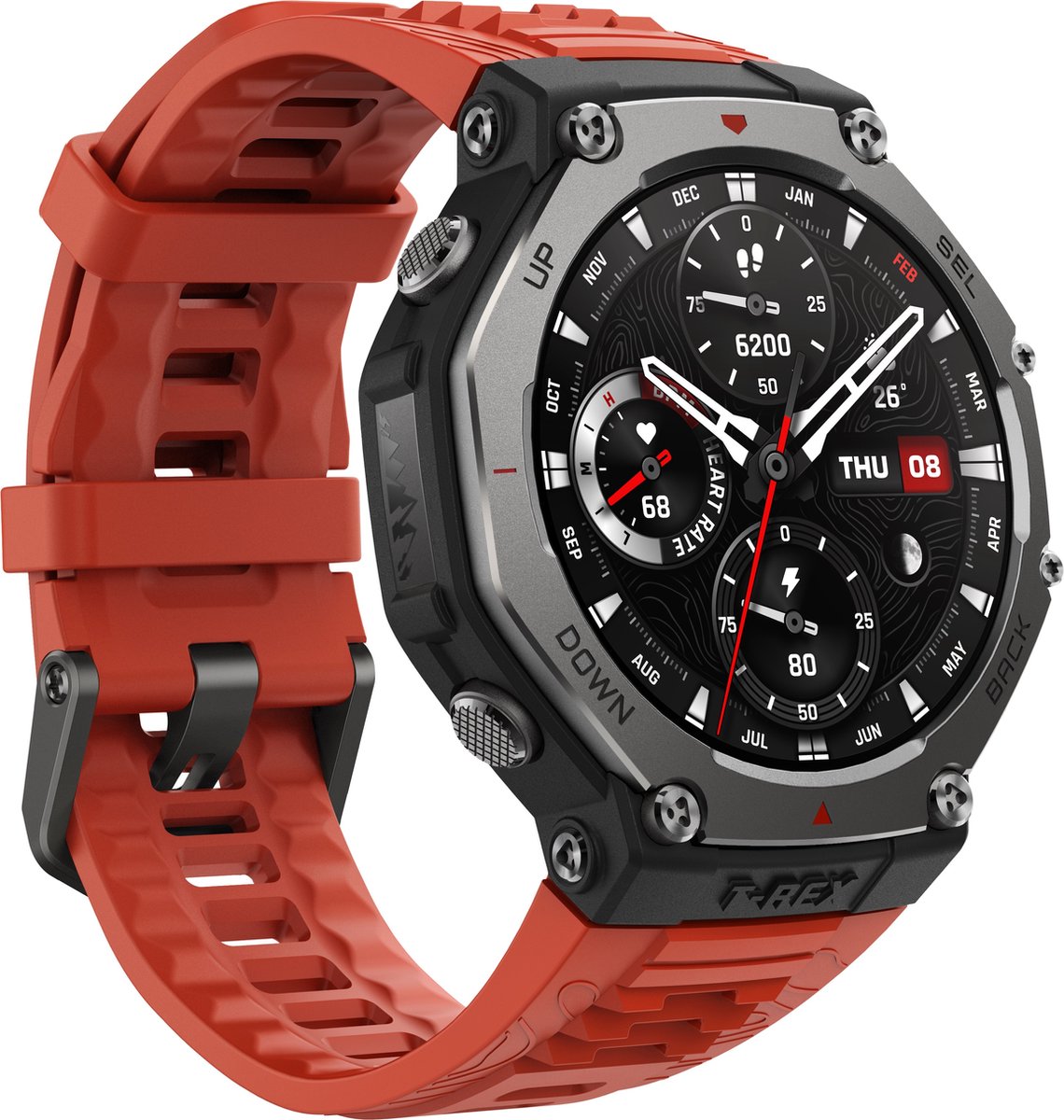 Amazfit T-Rex 3 Smartwatch 48mm Rood