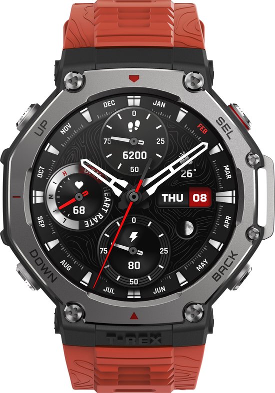 Amazfit T-Rex 3 Smartwatch 48mm Rood