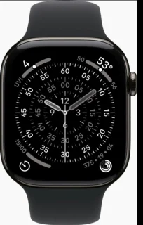 Apple Watch 11 42mm Slate Titanium - Black Sport Band M/L