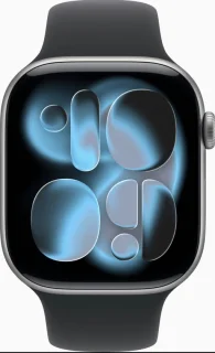Apple Watch 11 42mm Space Grey Aluminium - Black Sport Band M/L