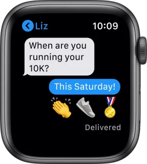 Apple Watch Nike SE Smartwatch 44mm Spacegrijs