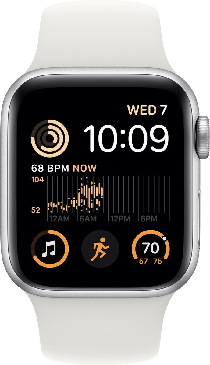 Apple Watch SE 2022 40mm Zilver Aluminium