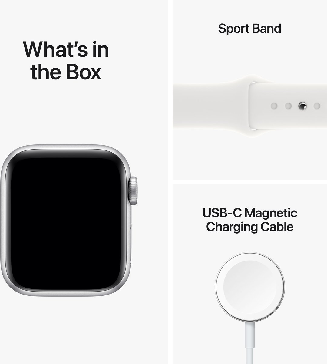 Apple Watch SE 2022 40mm Zilver Aluminium