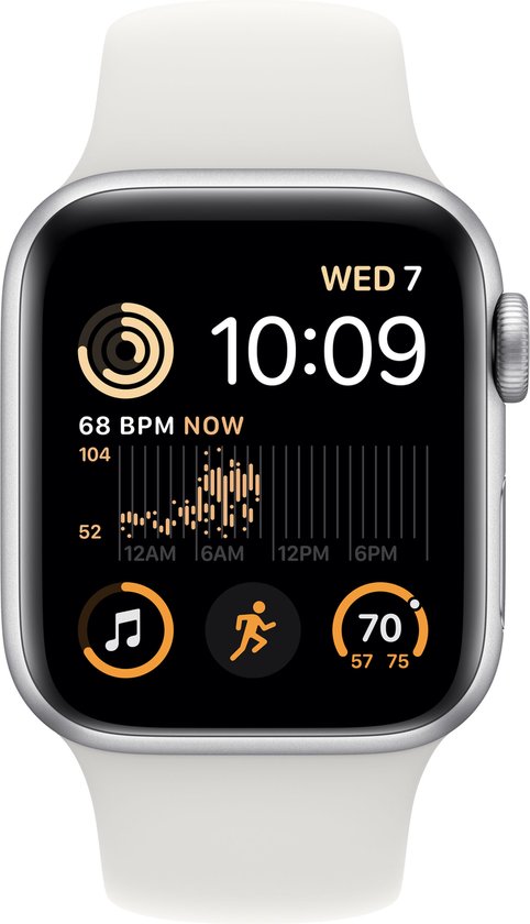 Apple Watch SE 2022 40mm Zilver Aluminium