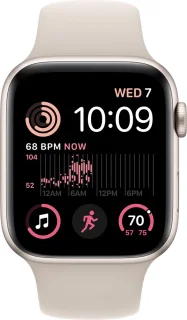 Apple Watch SE (2022) 44 mm Aluminium Sterrenlicht