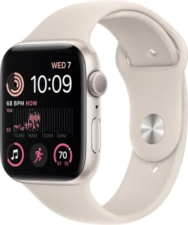 Apple Watch SE (2022) 44 mm Aluminium Sterrenlicht