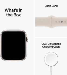 Apple Watch SE (2022) 44 mm Aluminium Sterrenlicht