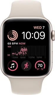 Apple Watch SE (2022) 44 mm Aluminium Sterrenlicht