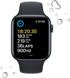 Apple Watch SE (2022) 44 mm Middernacht Aluminium