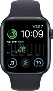 Apple Watch SE (2022) 44 mm Middernacht Aluminium