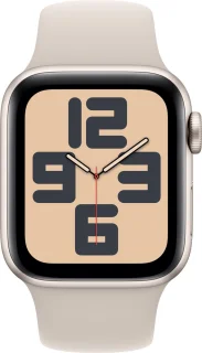 Apple Watch SE (2023) 40mm Starlight Aluminium - Starlight Sportband S/M