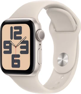 Apple Watch SE (2023) 40mm Starlight Aluminium - Starlight Sportband S/M