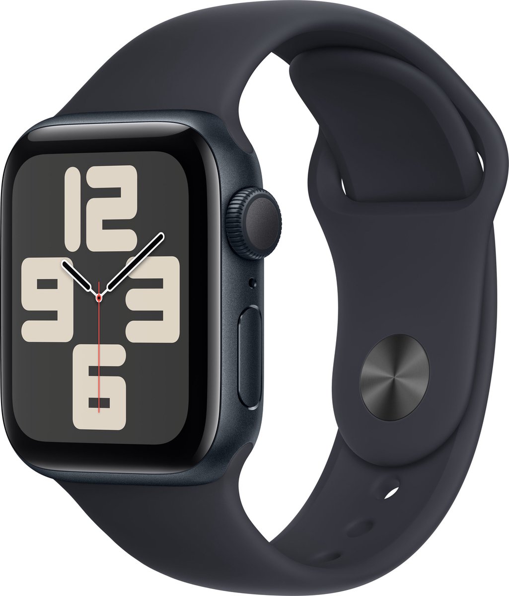 Wat vinden we goed aan de Apple Watch SE 2023 40mm Zwart M/L Sportbandje