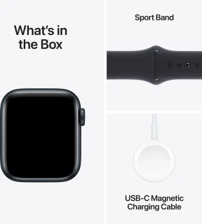 Apple Watch SE 2023 40mm Zwart M/L Sportbandje