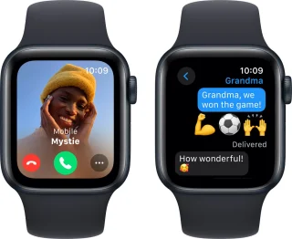 Apple Watch SE 2023 40mm Zwart M/L Sportbandje