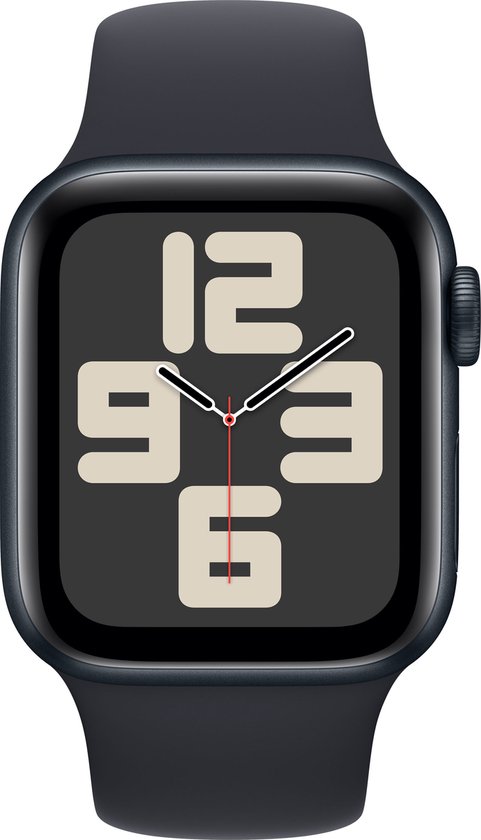 Apple Watch SE 2023 40mm Zwart M/L Sportbandje