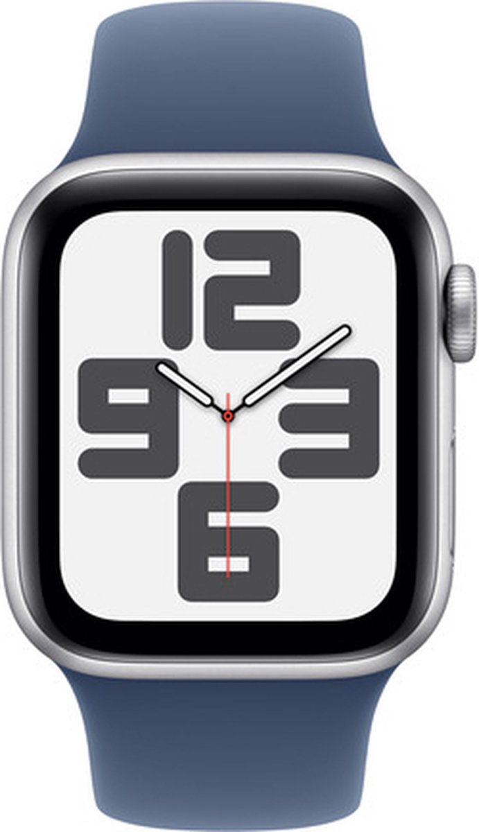 Apple Watch SE 2024 40mm Silver Aluminium GPS + Cellular Denim Band S/M