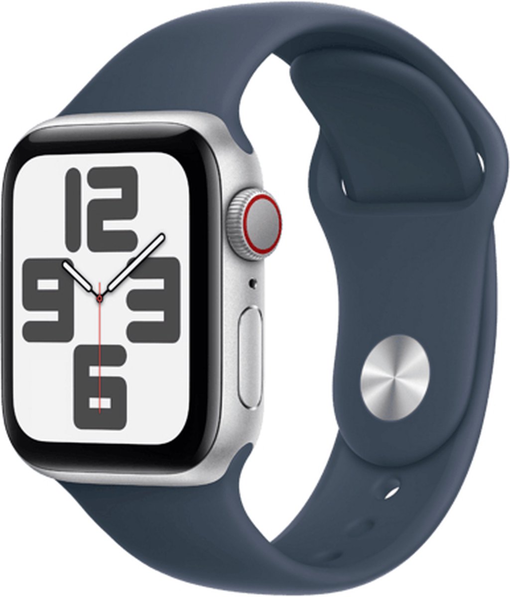 Apple Watch SE 2024 40mm Silver Aluminium GPS + Cellular Denim Band S/M