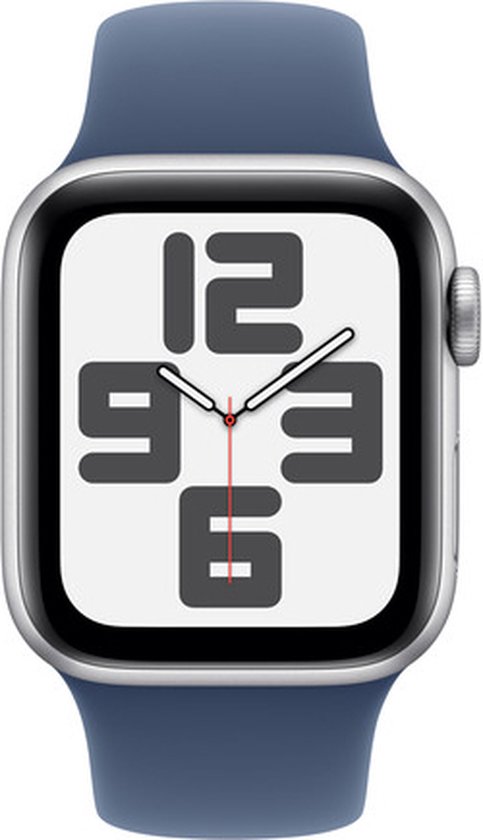 Apple Watch SE 2024 40mm Silver Aluminium GPS + Cellular Denim Band S/M