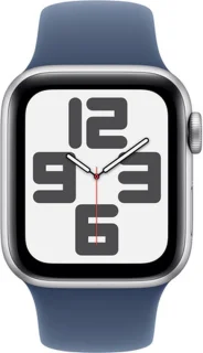 Apple Watch SE 2024 44mm Silver Aluminium GPS + Cellular Denim Band