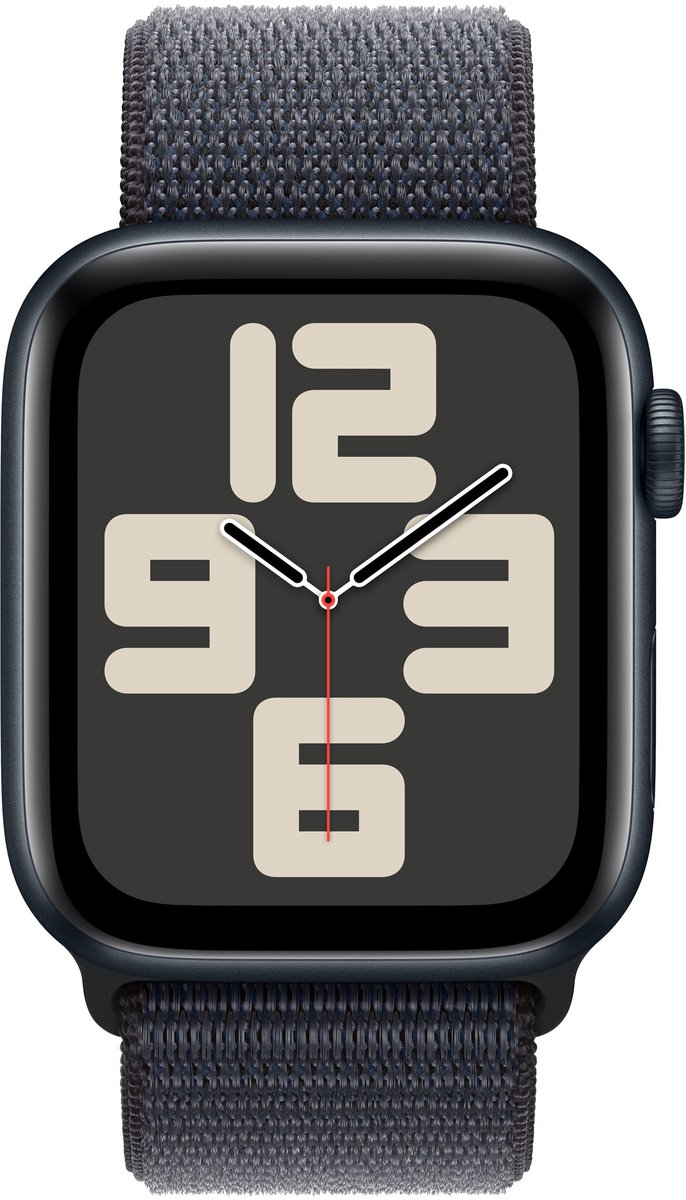 De Apple Watch SE 2024 GPS 44mm Midnight Aluminium in één oogopslag
