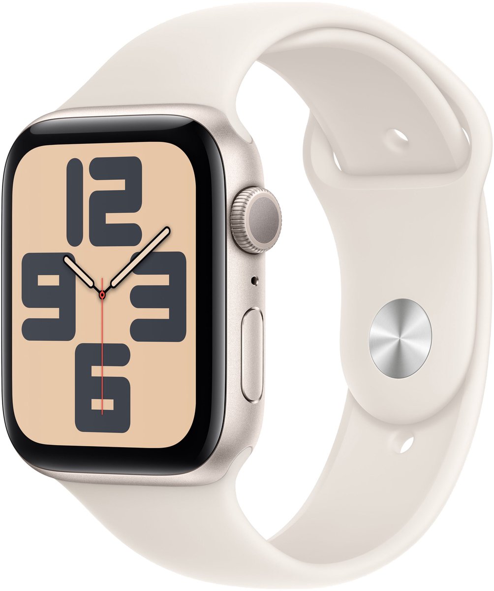 Apple Watch SE 2024 GPS 44mm Starlight Aluminium S/M
