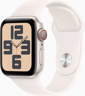 Apple Watch SE 2024 GPS + Cellular 44mm Starlight Aluminium S/M