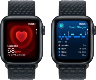 Apple Watch SE 40mm Midnight Aluminium Case Sport Loop