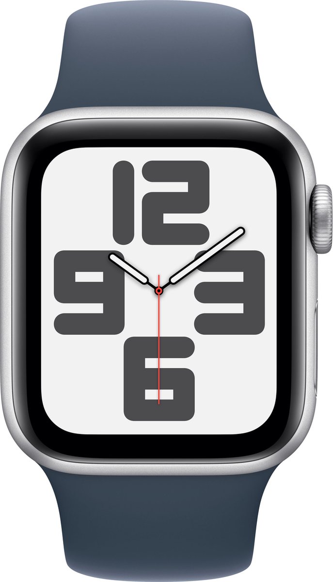 Apple Watch SE 40mm Silver Aluminium Storm Blue Sport Band S/M
