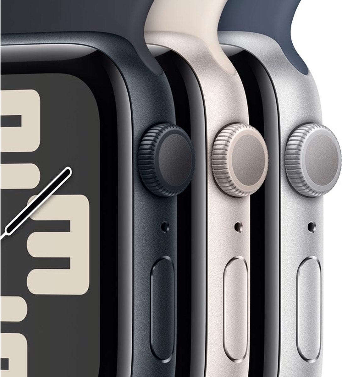 Apple Watch SE 40mm Silver Aluminium Storm Blue Sport Band S/M