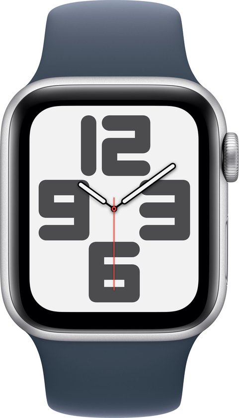 Apple Watch SE 40mm Silver Aluminium Storm Blue Sport Band S/M